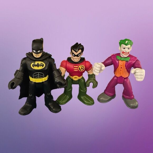 Imaginext DC Super Friends Wayne Manor Gotham Flight Inc Bat Bike Robin Joker - Picture 4 of 12